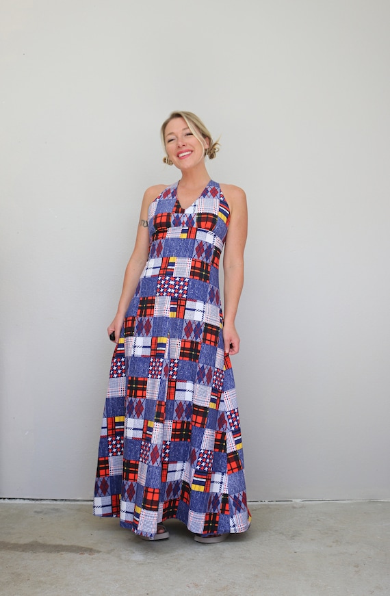 green emerald velvet dress Women's All of The Time Pink Coral Patchwork Print Strapless Maxi Dress | Size: L main image 1