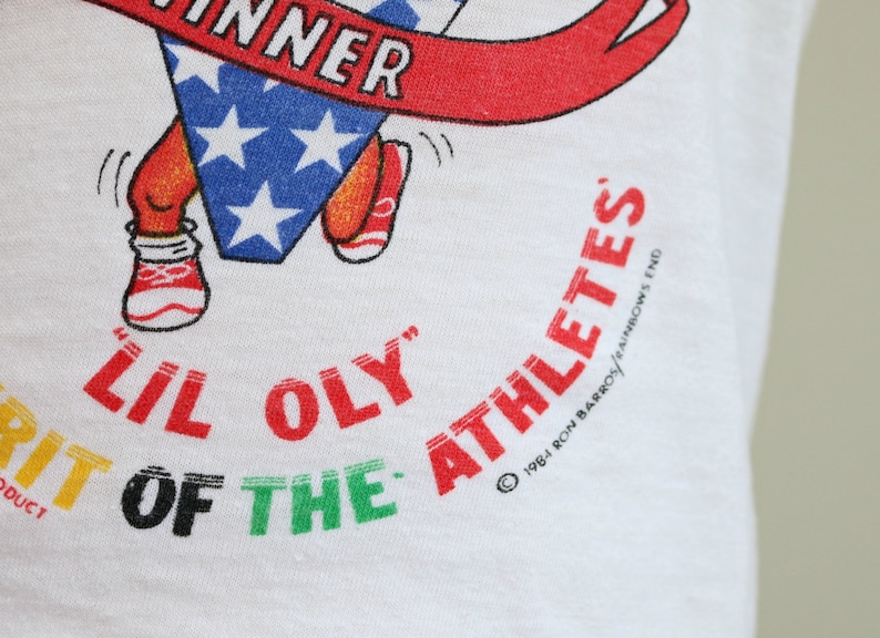 456 1980s Lil/' Oly Race T-Shirt Kid/'s Size Extra Small