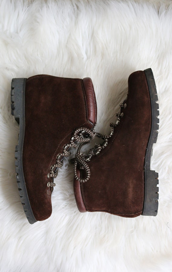 1970's The Alps by Fabiano Suede Hiking Boots // … - image 10