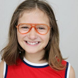 NOS, 1980's Double Bridge Diplomat Frames For Kids // Size 48-16 image 1