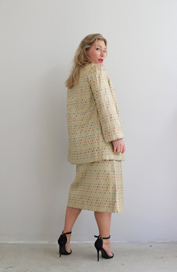 60’s Silk handmade adorned Medallion Jacket by Vintage Designer main image 0