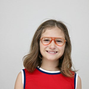 NOS, 1980's Double Bridge Diplomat Frames For Kids // Size 48-16 image 4