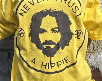 Never Trust A Hippy Grumpy Needle Edition (Grumpy Collection) T-Shirt