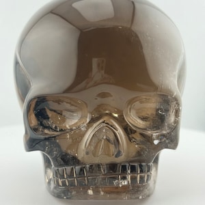 Smoky Quartz Magical Child Skull carved by Leandro de Souza