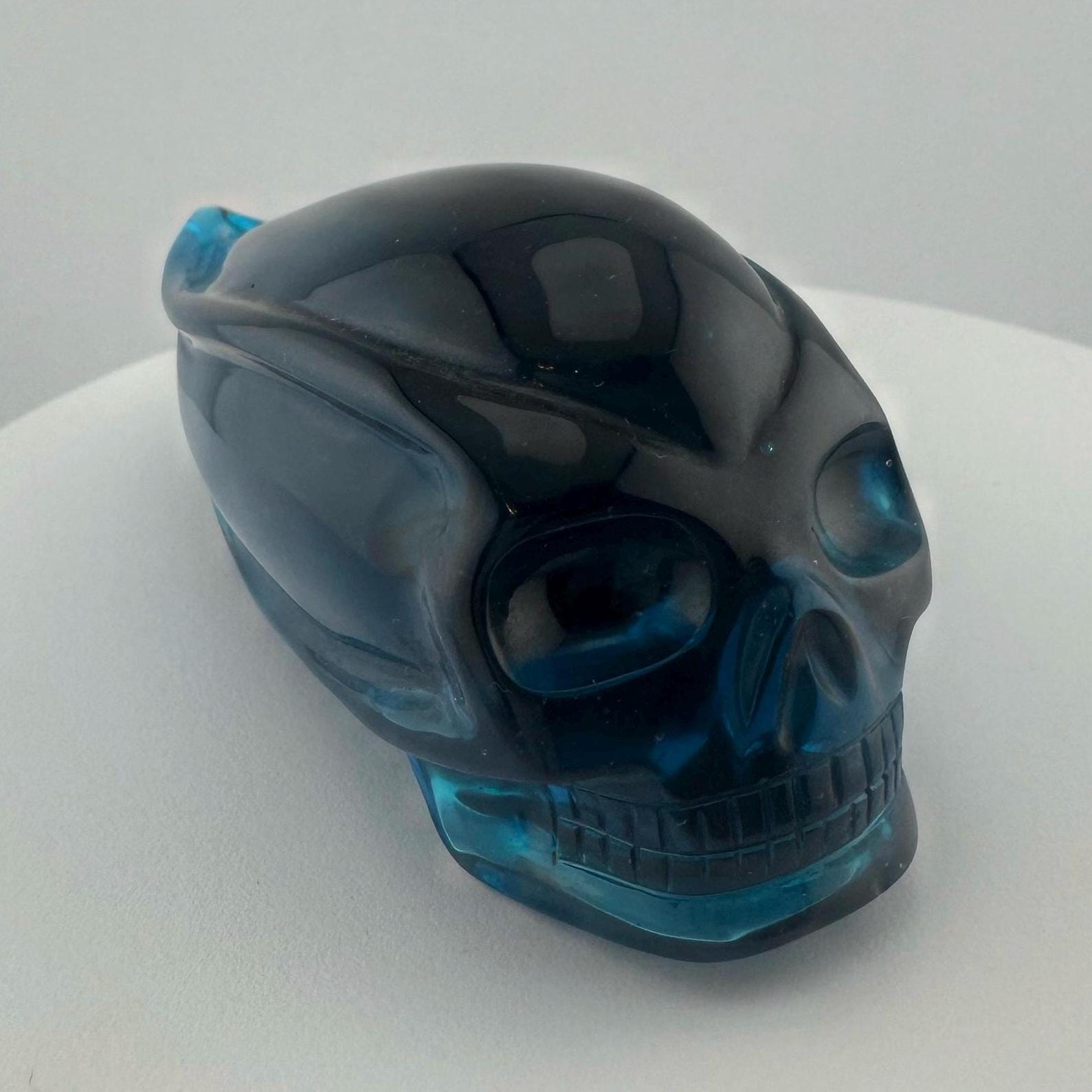 Blue obsidian skull - Etsy 日本