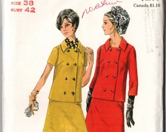 1969 VINTAGE BUTTERICK PATTERN 5189. Factory Folded. Suit. Size 38 Bust 42