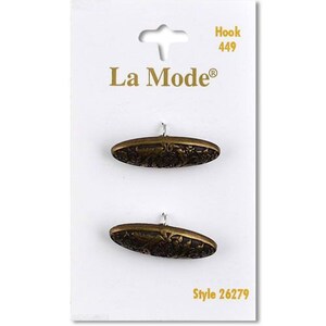 Botão Gold Toggle 1 1/8". La Mode. 2 botões por cartão.