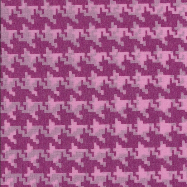 J. CREW Pink Houndstooth Lightweight Knit. 27" x 63" piece