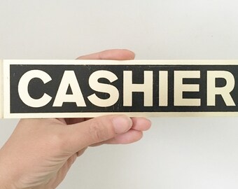 Cashier Vintage Retro Reproduction Gift 8x12 Metal Sign 108120067056