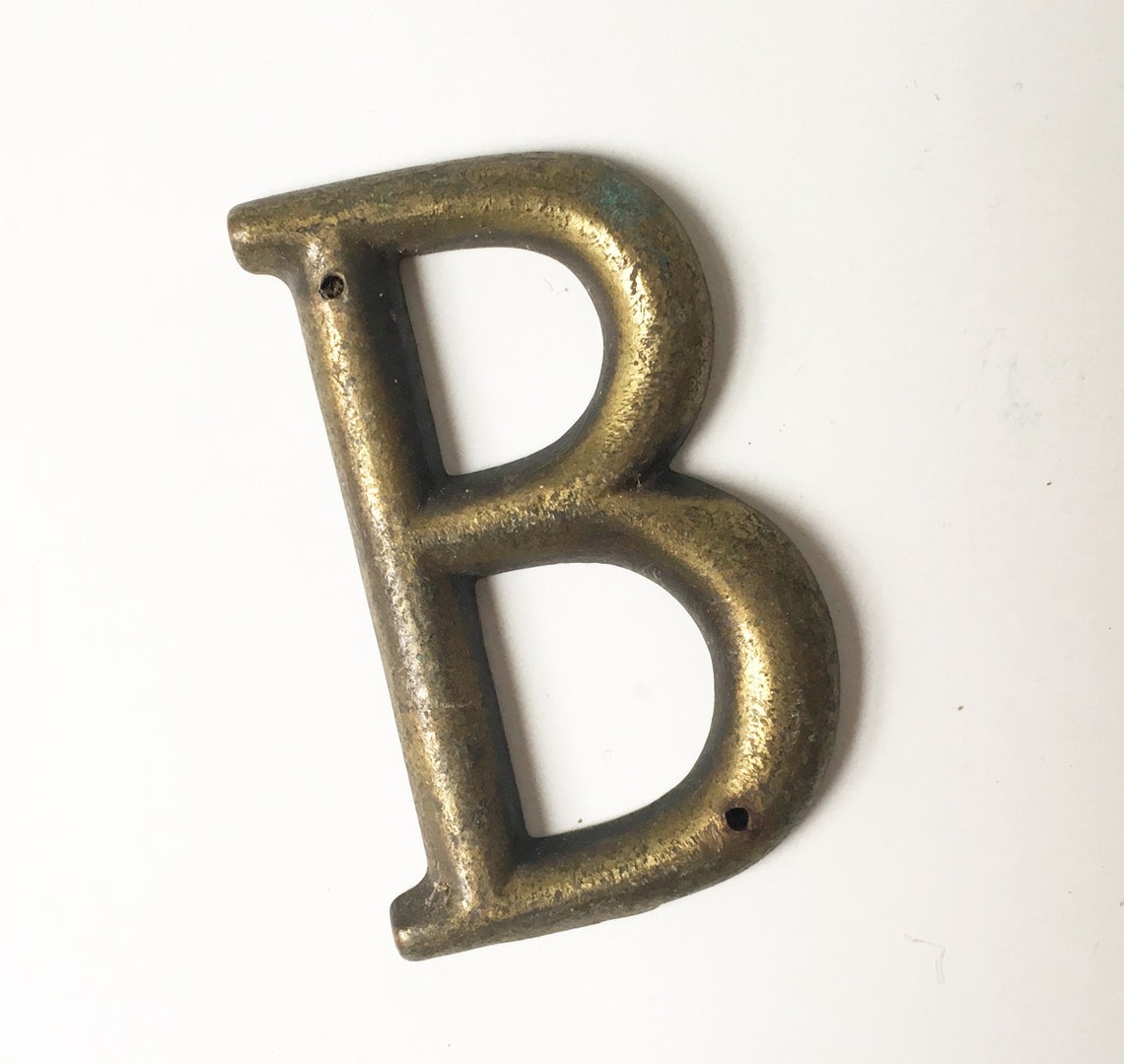 Brass Letters House Letters 3 inch Letter Choice Brass Initial Etsy