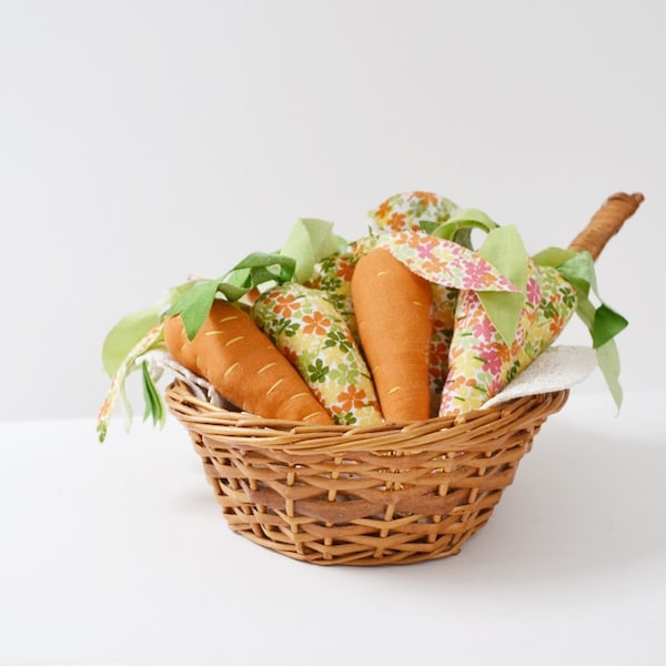 Fabric Carrots Easter Carrots Set of 3 Carrots Easter Decoration Soft Food