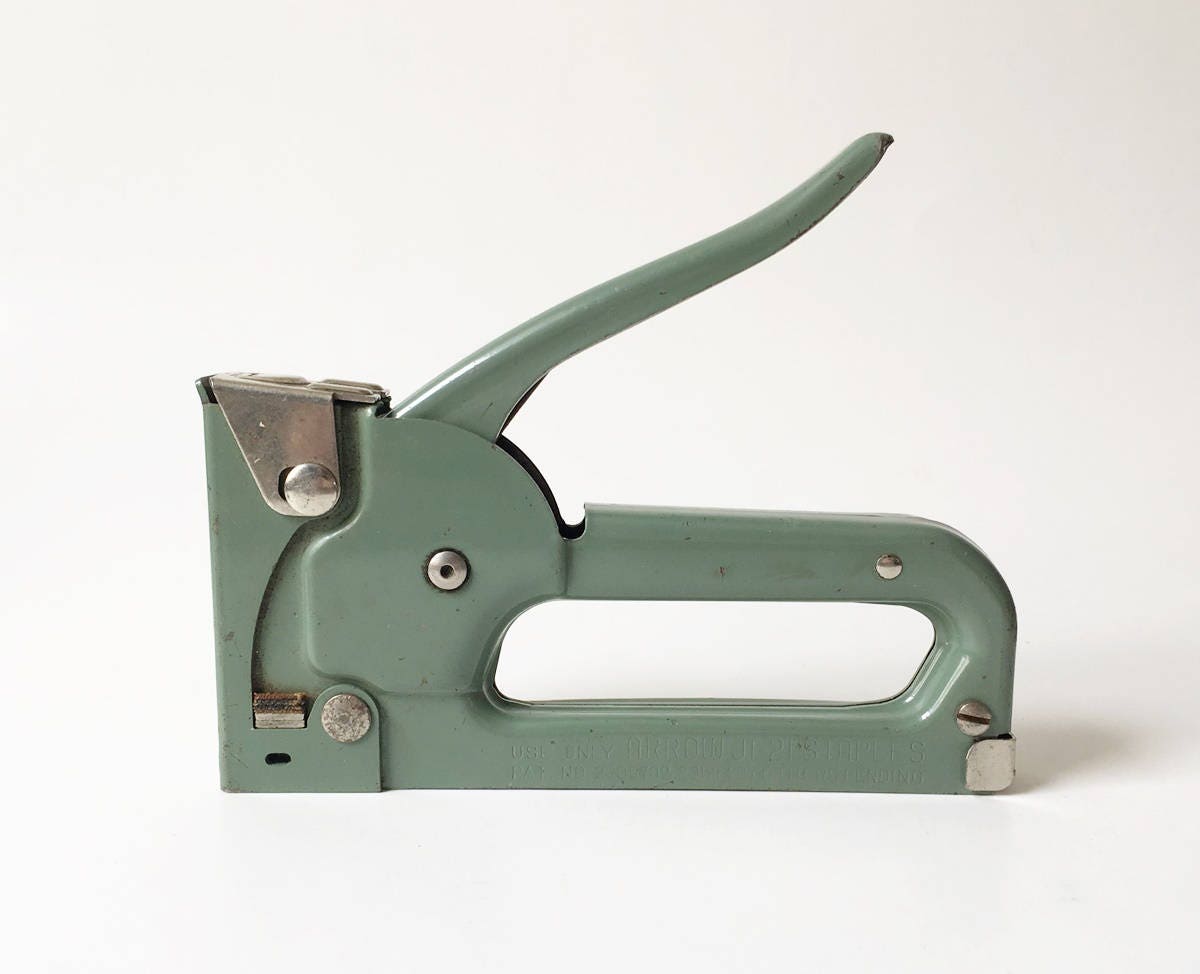 Stapler Heavy Duty Stapler Industrial decor Green stapler Etsy