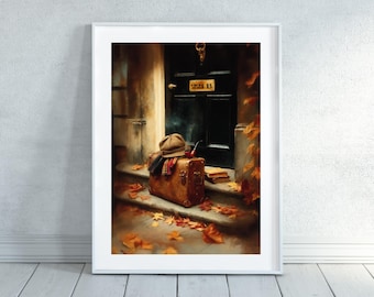 Sherlock Holmes Baker St Printable Painting Art Print your Own artwork