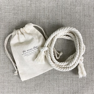 White Rope Belt, Single Wear, Single Knot, Extra Large