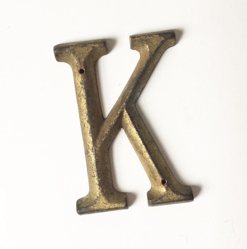 Brass Letters House Letters 3 inch Letter Choice Brass Initial Etsy