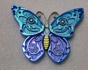 Blue Purple Majestic Butterfly