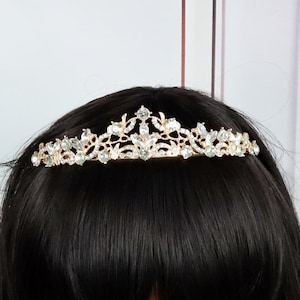 wedding headband Gold Bridal headband Crystal hair band Wedding hair jewelry Bridal tiara crown Wedding head band , Bridesmaid Hair Piece