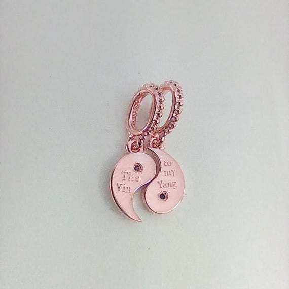 Pandora Sparkling Splittable Yin & Yang Silver Dangle Charm