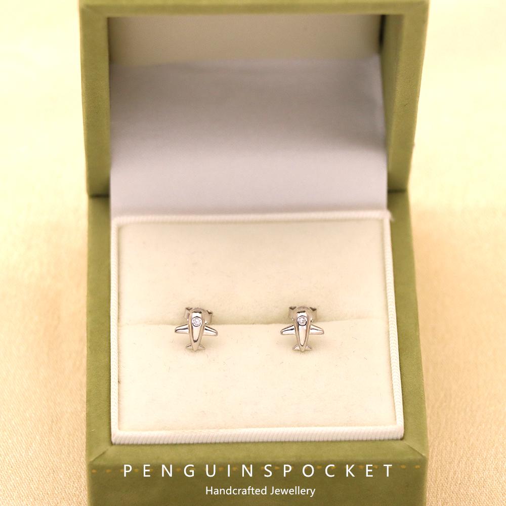 Orecchini Argento 925 Con Aereo E Nuvola - Minimalisti, Per Donne E Ragazze - Foto 11