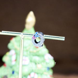 Abalorio de plata 925 con forma de letra Q, joyería artesanal, abalorio de mariposa Haoshi, regalo hecho a mano, compatible con Pandora