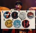 Twenty One Pilots Josh Dun Drum Head Car Coasters (pack of 2)