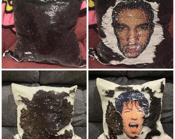 Twenty One Pilots Tyler Joseph and Josh Dun Sequin Pillow Case (16inx16in)