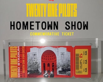 Ingelijste Twenty One Pilots Hometown Show Ohio Stadium aangepaste concertkaartjes