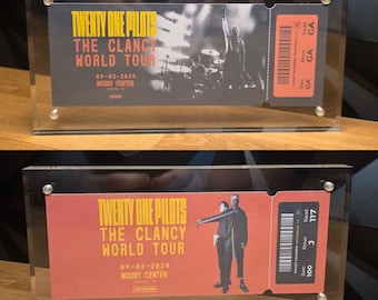 Framed Twenty One Pilots Clancy Custom Concert Tickets