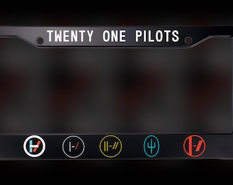 Twenty One Pilots Logos License Plate Frame
