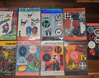 Fogli di adesivi dell'era Twenty One Pilots