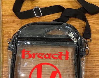Twenty One Pilots Breach themed clear crossbody bag for concert