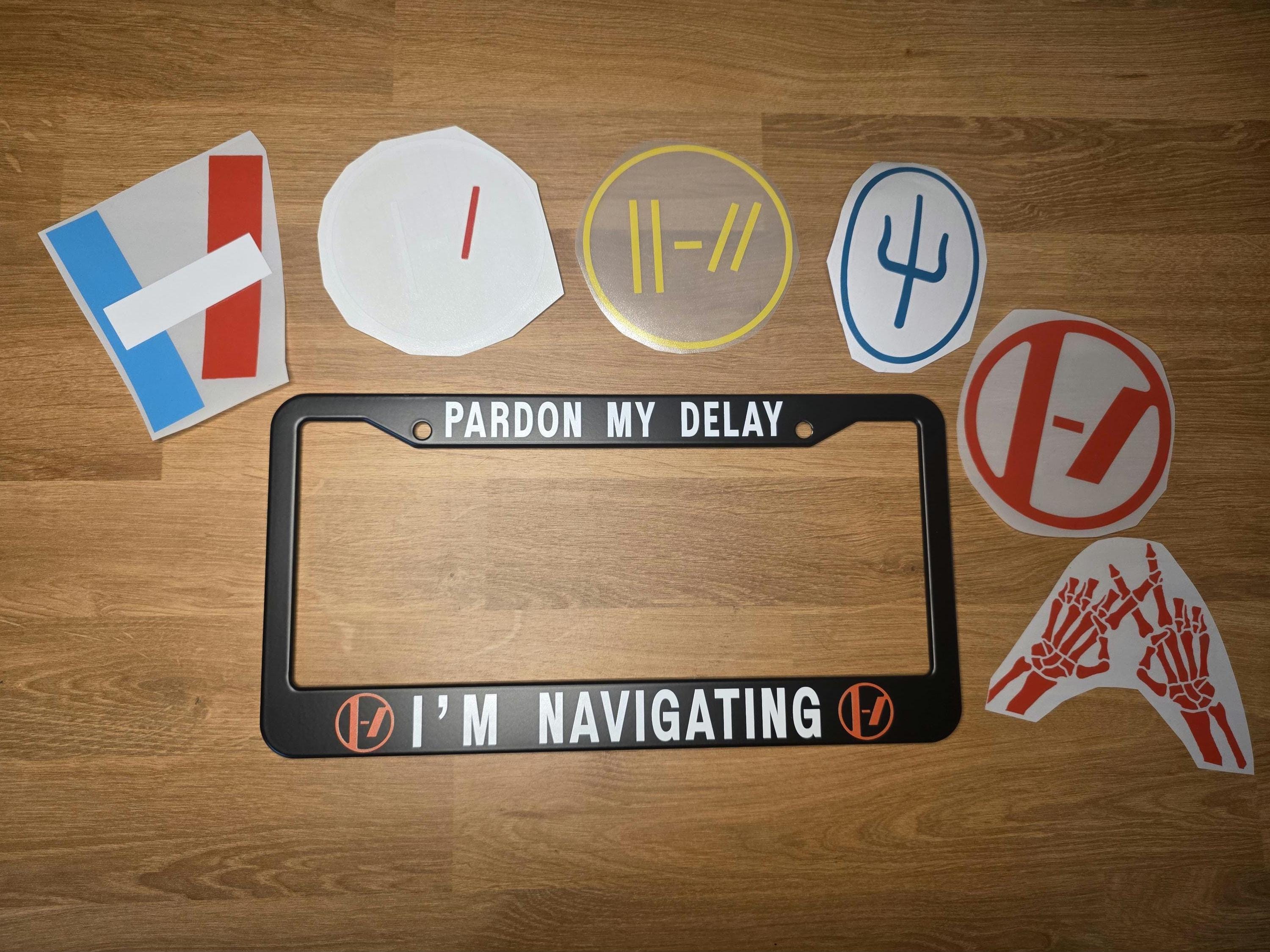 Twenty One Pilots License Plate Frame With Logo Decals Bundle