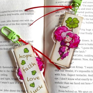 Four leaf clover bookmark - Acrylic Charm