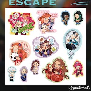 Zero Escape girls: Sticker pack