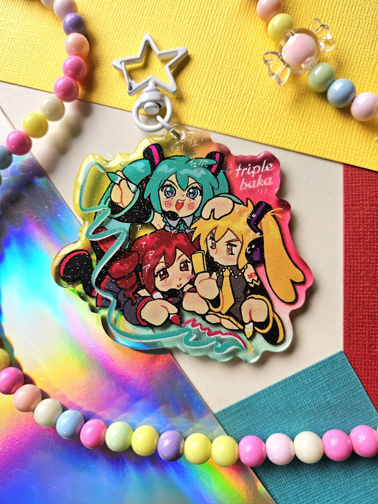 Vocaloid - Triple Baka Keychain - Etsy