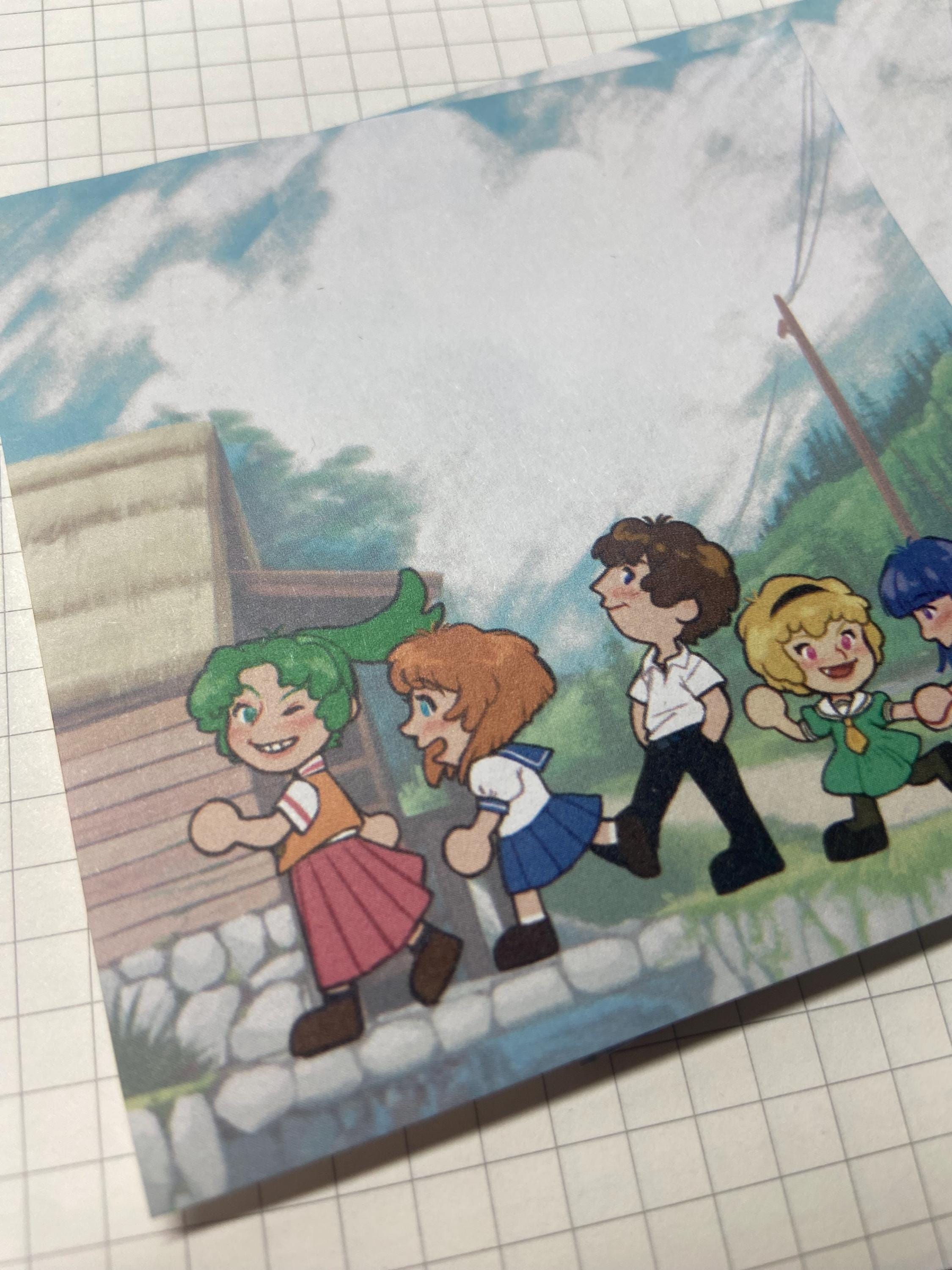 Higurashi Ripped Note Higurashi in Hinamizawa: Sticky Notes - Etsy