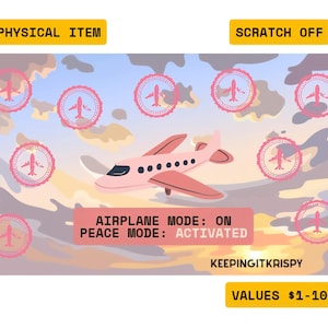 Airplane Mode Scratch Off