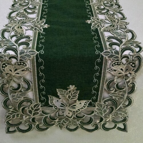 Table Runner Dresser Scarf Table Cloth Place Mat or Doily Etsy