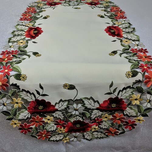 Table Runner Dresser Scarf Table Cloth Place Mat or Doily Etsy