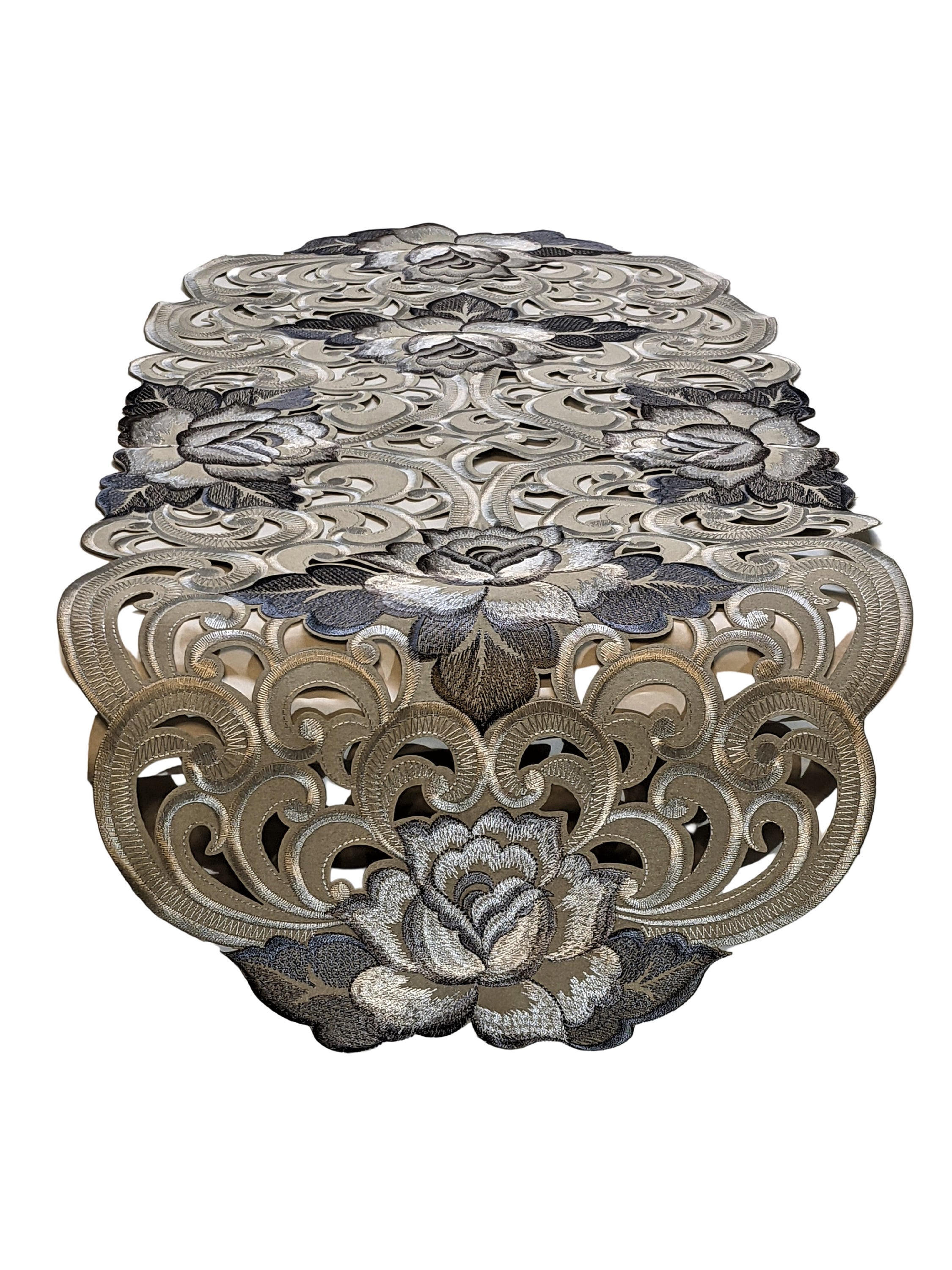 green emerald velvet dress Kasey Corner Vanity Set (Rose Gold) – Fully Furnished main image 1