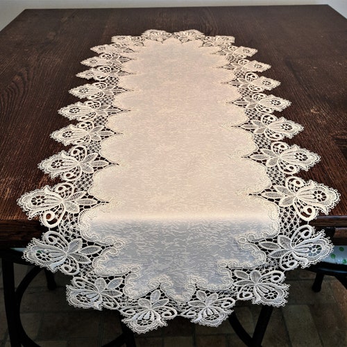 Table Runner Dresser Scarf Table Cloth Place Mat or Doily Etsy
