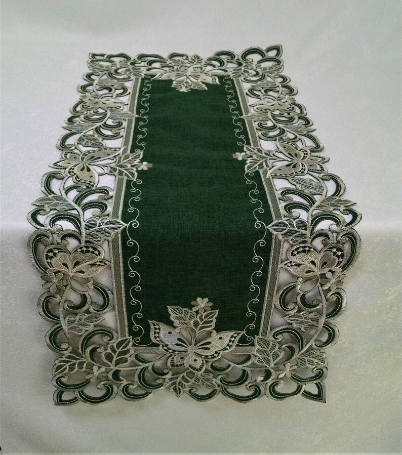 Table Runner Dresser Scarf Table Cloth Place Mat or Doily Etsy