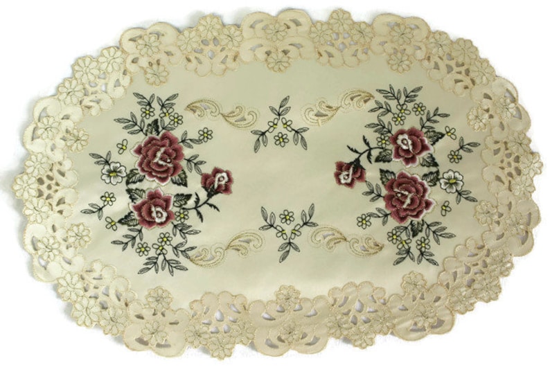 Table Runner Dresser Scarf Table Cloth Place Mat or Doily Etsy