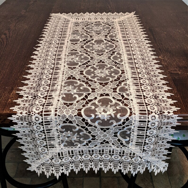 Table Runner Dresser Scarf Table Cloth Place Mat or Doily Etsy