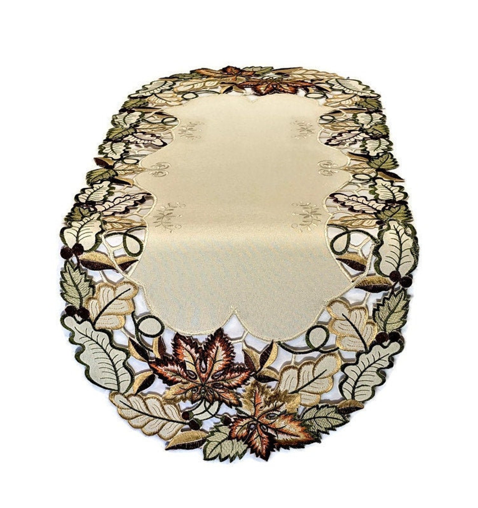 Table Runner Dresser Scarf Table Cloth or Doily Embroidered Etsy