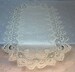 Table Runner, Dresser Scarf, Table Cloth, Place Mat or Doily in Antique White European Peacock Lace and Fabric Various Sizes Available
