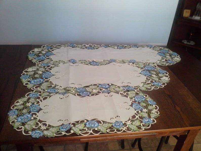 Table Runner Dresser Scarf Table Cloth Place Mat or Doily Etsy