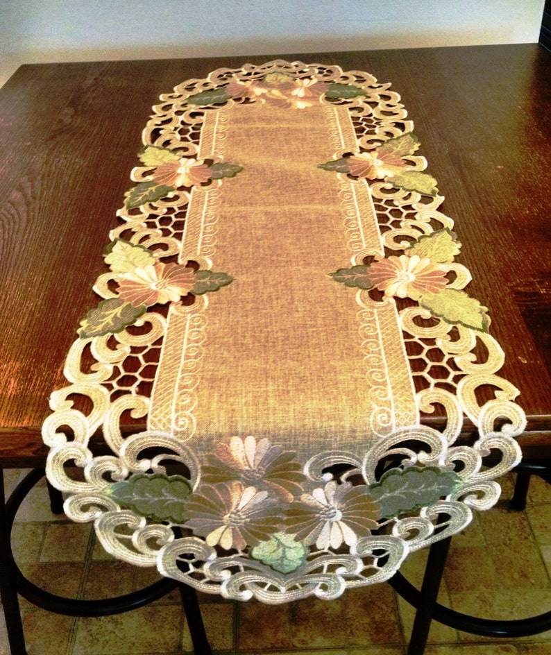 Table Runner Dresser Scarf Place Mat Table Cloth or Doily Etsy