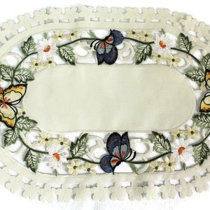 Table Runner, Dresser Scarf, Table Cloth, Place Mat or Doily With Multi ...