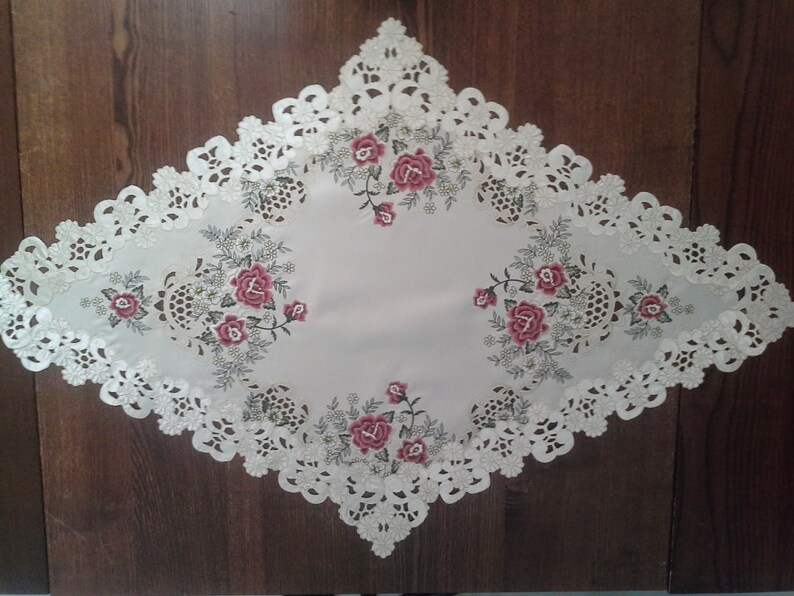 Table Runner Dresser Scarf Table Cloth Place Mat or Doily Etsy